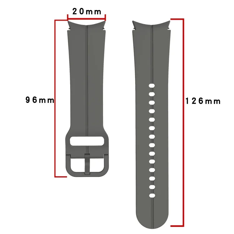 Bracelet de montre en silicone coloré avec boucle, pour Samsung Galaxy Watch 5 Pro 45mm