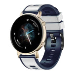 Bracelet de montre en silicone bicolore à tissage uni, pour Samsung Galaxy Watch 5 Pro 45 mm