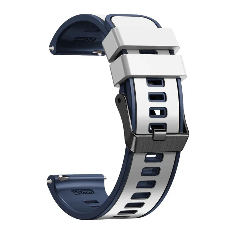 Bracelet de montre en silicone bicolore à tissage uni, pour Samsung Galaxy Watch 5 Pro 45 mm
