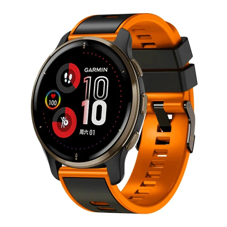 Bracelet de montre en silicone bicolore à tissage uni, pour Samsung Galaxy Watch 5 Pro 45 mm