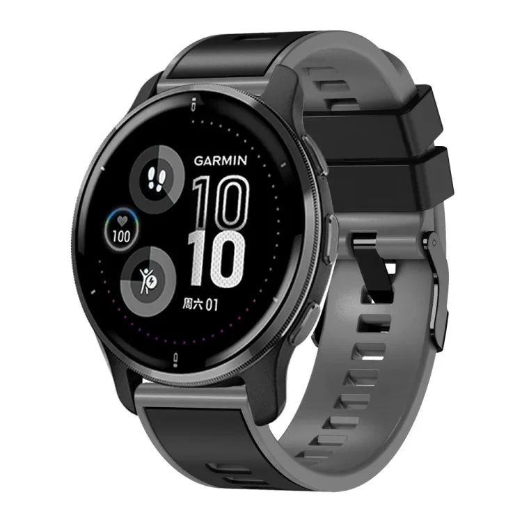 Bracelet de montre en silicone bicolore à tissage uni, pour Samsung Galaxy Watch 5 Pro 45 mm