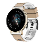 Bracelet de montre en silicone bicolore à tissage uni, pour Samsung Galaxy Watch 5 Pro 45 mm