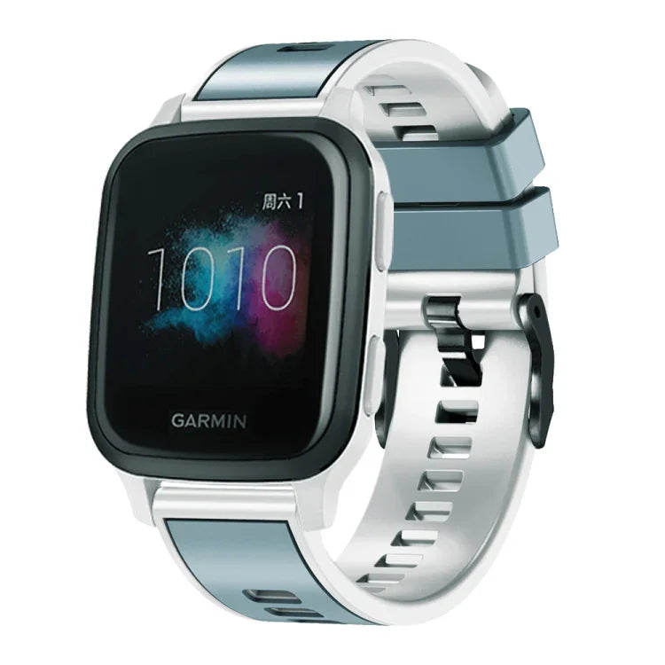 Bracelet de montre en silicone bicolore à tissage uni, pour Samsung Galaxy Watch 5 Pro 45 mm