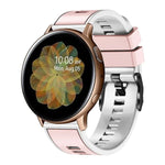 Bracelet de montre en silicone bicolore à tissage uni, pour Samsung Galaxy Watch 5 Pro 45 mm
