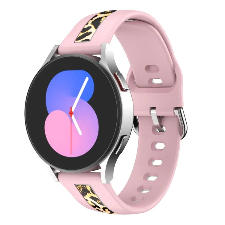 Bracelet de montre en silicone à grain vertical, pour Samsung Galaxy Watch 5 40 mm / 44 mm, pour Samsung Galaxy Watch 5 Pro 45 mm