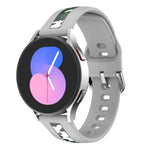 Bracelet de montre en silicone à grain vertical, pour Samsung Galaxy Watch 5 40 mm / 44 mm, pour Samsung Galaxy Watch 5 Pro 45 mm