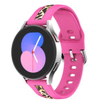Bracelet de montre en silicone à grain vertical, pour Samsung Galaxy Watch 5 40 mm / 44 mm, pour Samsung Galaxy Watch 5 Pro 45 mm