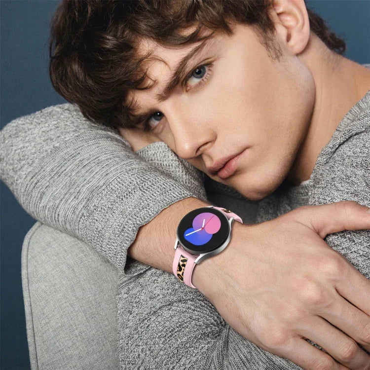Bracelet de montre en silicone à grain vertical, pour Samsung Galaxy Watch 5 40 mm / 44 mm, pour Samsung Galaxy Watch 5 Pro 45 mm