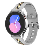 Bracelet de montre en silicone à grain vertical, pour Samsung Galaxy Watch 5 40 mm / 44 mm, pour Samsung Galaxy Watch 5 Pro 45 mm