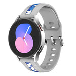 Bracelet de montre en silicone à grain vertical, pour Samsung Galaxy Watch 5 40 mm / 44 mm, pour Samsung Galaxy Watch 5 Pro 45 mm
