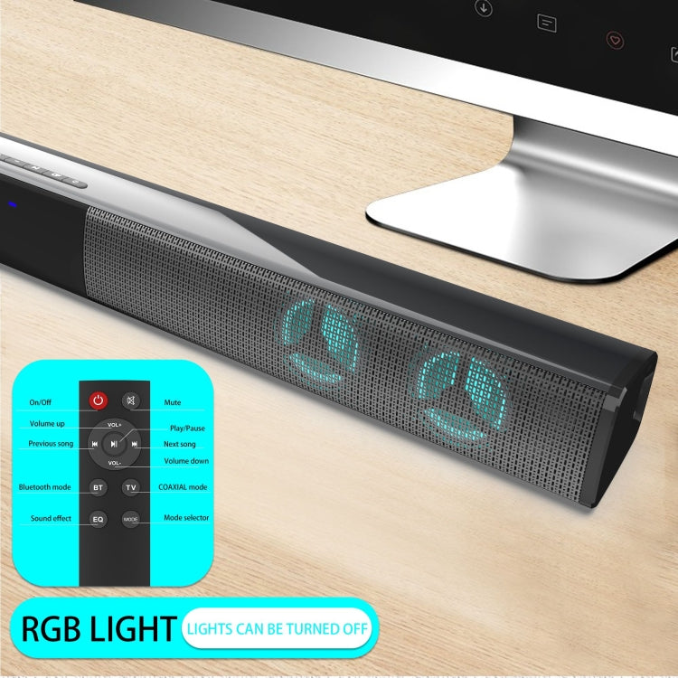 Enceinte Bluetooth BS-28E avec lumière d'ambiance RGB colorée, BS-28E