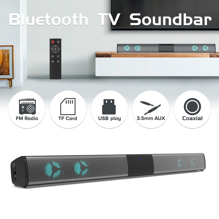Enceinte Bluetooth BS-28E avec lumière d'ambiance RGB colorée, BS-28E