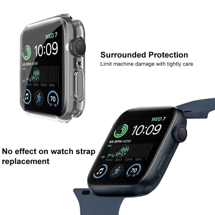 Coque de protection en TPU imak série UX-3, pour Apple Watch SE 2023 40mm / Series 4/5/6/SE 1/2/3 40mm, pour Apple Watch SE 2023 44mm / Series 4/5/6/SE 1/2/3 44mm