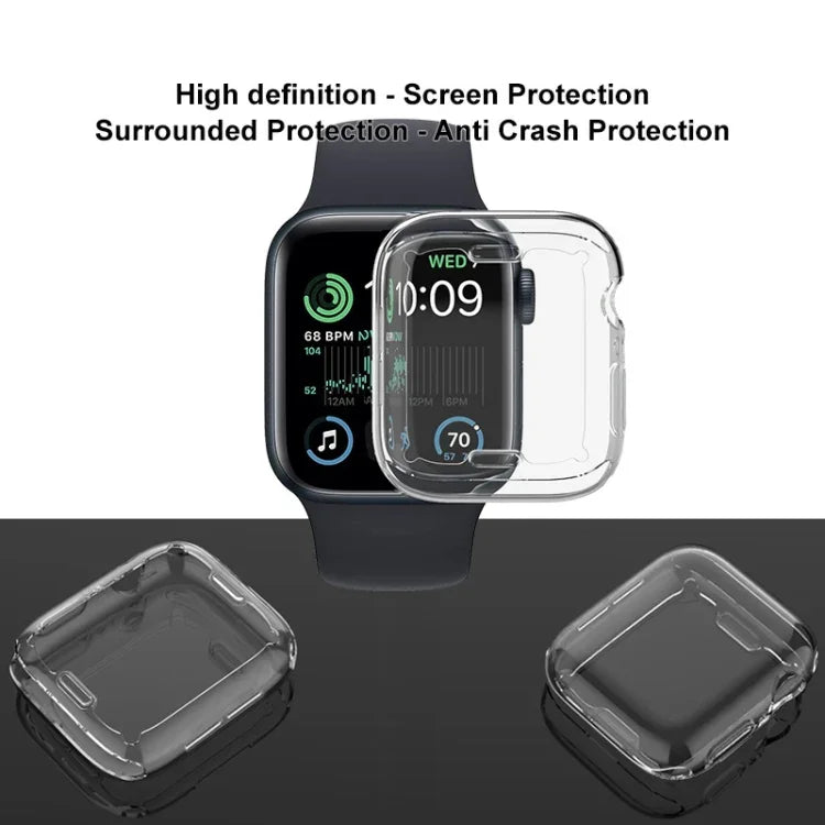 Coque de protection en TPU imak série UX-3, pour Apple Watch SE 2023 40mm / Series 4/5/6/SE 1/2/3 40mm, pour Apple Watch SE 2023 44mm / Series 4/5/6/SE 1/2/3 44mm