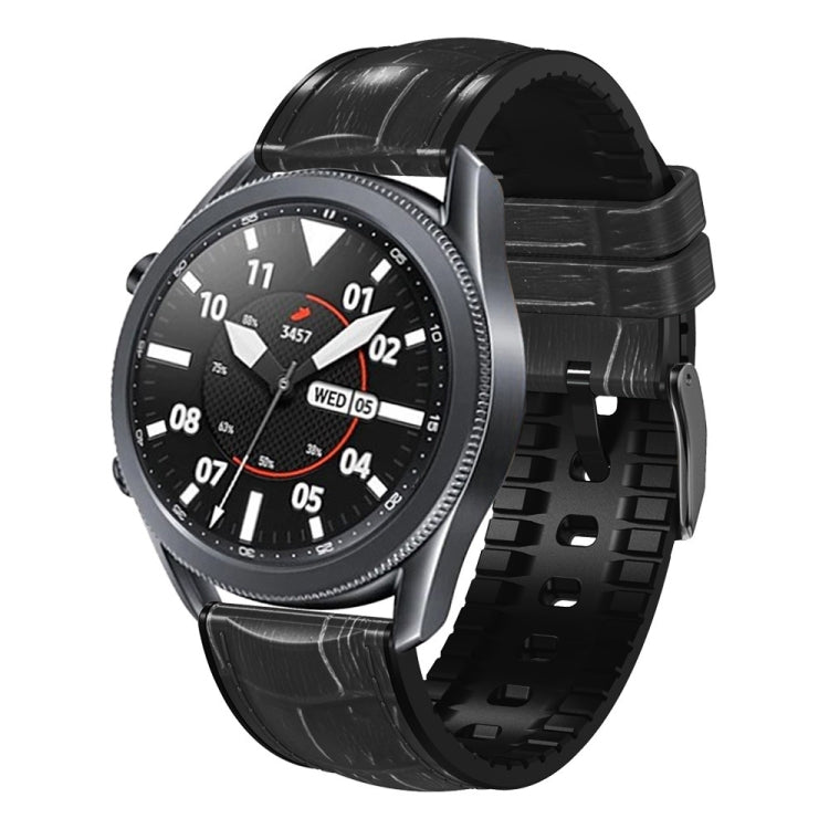 Bamboo Joint Texture Silicone Leather Watch Band, For Huawei GT 3 Pro 46mm