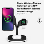YM-UD22 Chargeur sans fil magnétique 5 en 1 15W avec fonction support