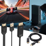 Câble adaptateur HDMI vers USB+DisplayPort avec alimentation, longueur : 1,8 m, 180 cm