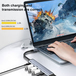 Adaptateur multifonction 6 en 1 Type-C vers VGA+HDMI+Double USB+Double USB-C/Type-C, Y002
