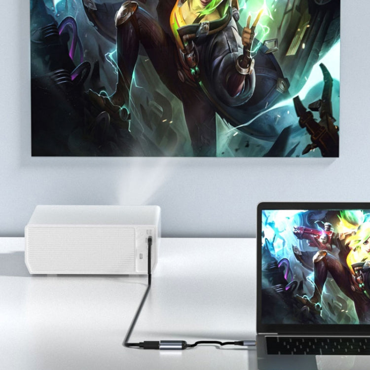Adaptateur multifonction 6 en 1 Type-C vers VGA+HDMI+Double USB+Double USB-C/Type-C, Y002