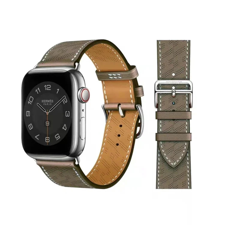 Bracelet en cuir microporeux, Pour Apple Watch Ultra 49mm / Series 8&7 45mm / SE 2&6&SE&5&4 44mm / 3&2&1 42mm, Pour Apple Watch Series 8&7 41mm / SE 2&6&SE&5&4 40mm / 3&2&1 38mm