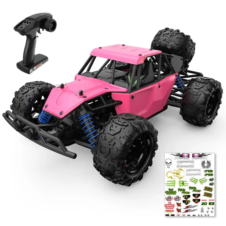 Voiture télécommandée 4x4 haute vitesse à l'échelle 1:18, 9303E (rose), 9303E (noir), 9303E (jaune), 9303E (bleu), 9303E (vert)