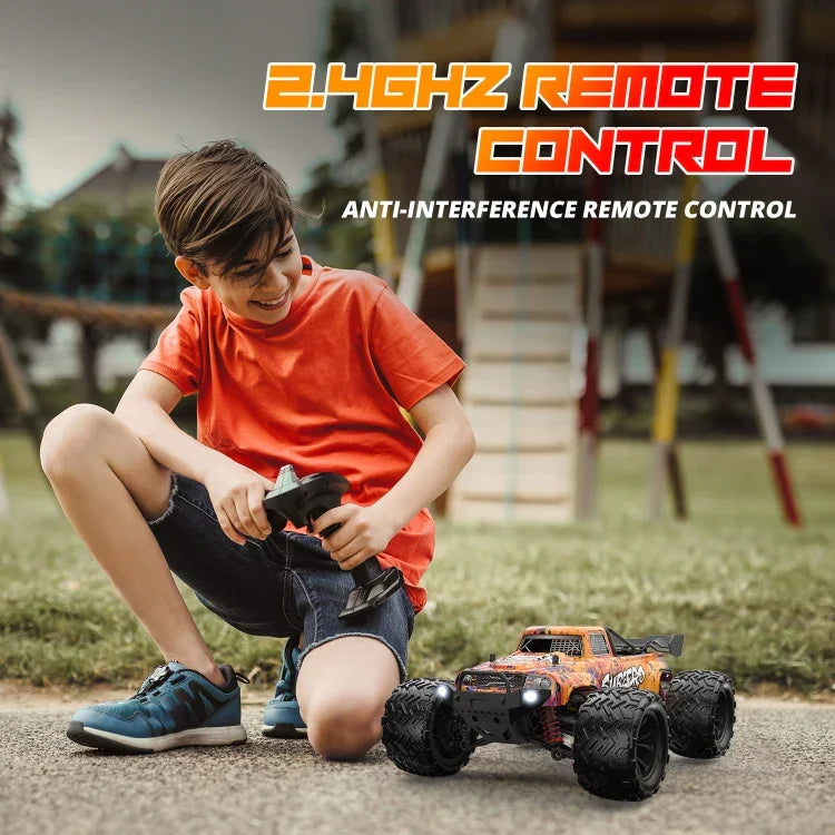 Voiture télécommandée 4x4 haute vitesse à l'échelle 1:16, 9500E (rouge), 9500E (orange)
