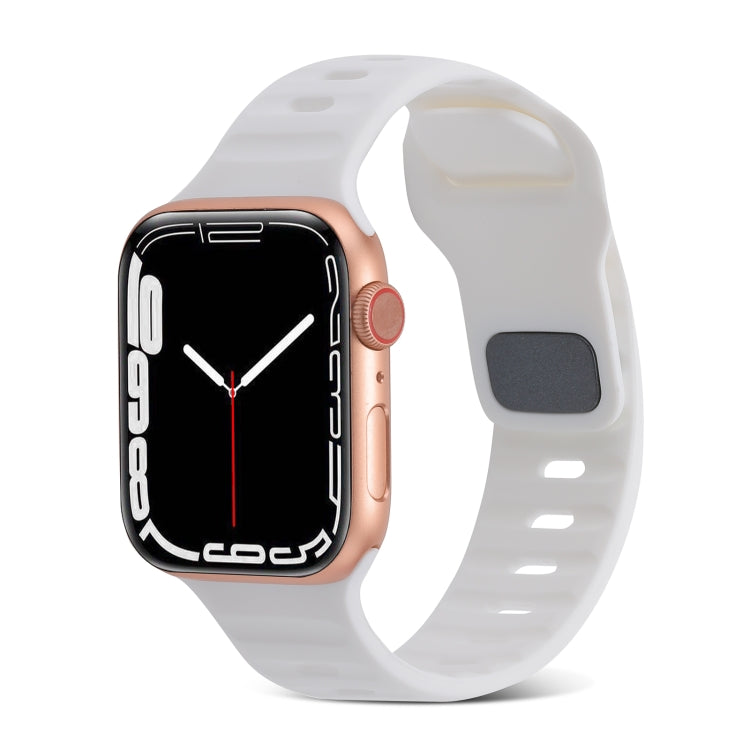 Bracelet Sport en Silicone, Pour Apple Watch Ultra 49mm / Series 8&7 45mm / SE 2&6&SE&5&4 44mm / 3&2&1 42mm, Pour Apple Watch Series 8&7 41mm / SE 2&6&SE&5&4 40mm / 3&2&1 38mm