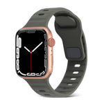 Bracelet Sport en Silicone, Pour Apple Watch Ultra 49mm / Series 8&7 45mm / SE 2&6&SE&5&4 44mm / 3&2&1 42mm, Pour Apple Watch Series 8&7 41mm / SE 2&6&SE&5&4 40mm / 3&2&1 38mm