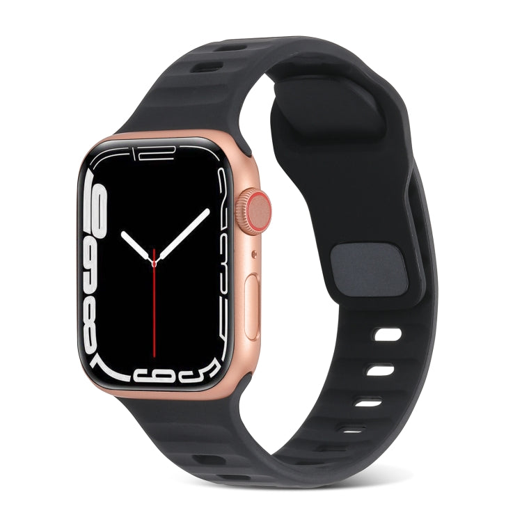 Bracelet Sport en Silicone, Pour Apple Watch Ultra 49mm / Series 8&7 45mm / SE 2&6&SE&5&4 44mm / 3&2&1 42mm, Pour Apple Watch Series 8&7 41mm / SE 2&6&SE&5&4 40mm / 3&2&1 38mm