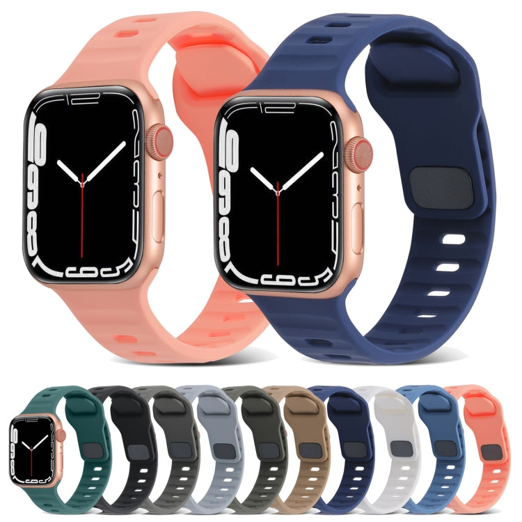 Bracelet Sport en Silicone, Pour Apple Watch Ultra 49mm / Series 8&7 45mm / SE 2&6&SE&5&4 44mm / 3&2&1 42mm, Pour Apple Watch Series 8&7 41mm / SE 2&6&SE&5&4 40mm / 3&2&1 38mm