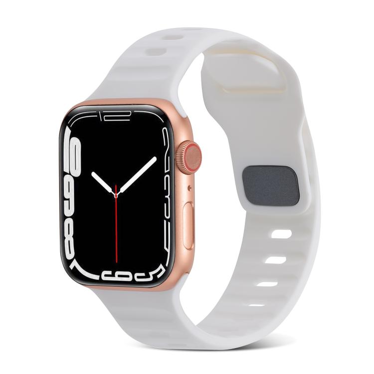 Bracelet Sport en Silicone, Pour Apple Watch Ultra 49mm / Series 8&7 45mm / SE 2&6&SE&5&4 44mm / 3&2&1 42mm, Pour Apple Watch Series 8&7 41mm / SE 2&6&SE&5&4 40mm / 3&2&1 38mm