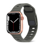 Bracelet Sport en Silicone, Pour Apple Watch Ultra 49mm / Series 8&7 45mm / SE 2&6&SE&5&4 44mm / 3&2&1 42mm, Pour Apple Watch Series 8&7 41mm / SE 2&6&SE&5&4 40mm / 3&2&1 38mm