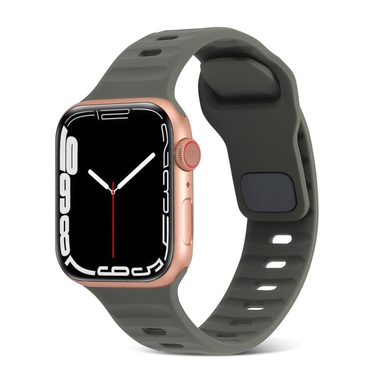 Bracelet Sport en Silicone, Pour Apple Watch Ultra 49mm / Series 8&7 45mm / SE 2&6&SE&5&4 44mm / 3&2&1 42mm, Pour Apple Watch Series 8&7 41mm / SE 2&6&SE&5&4 40mm / 3&2&1 38mm