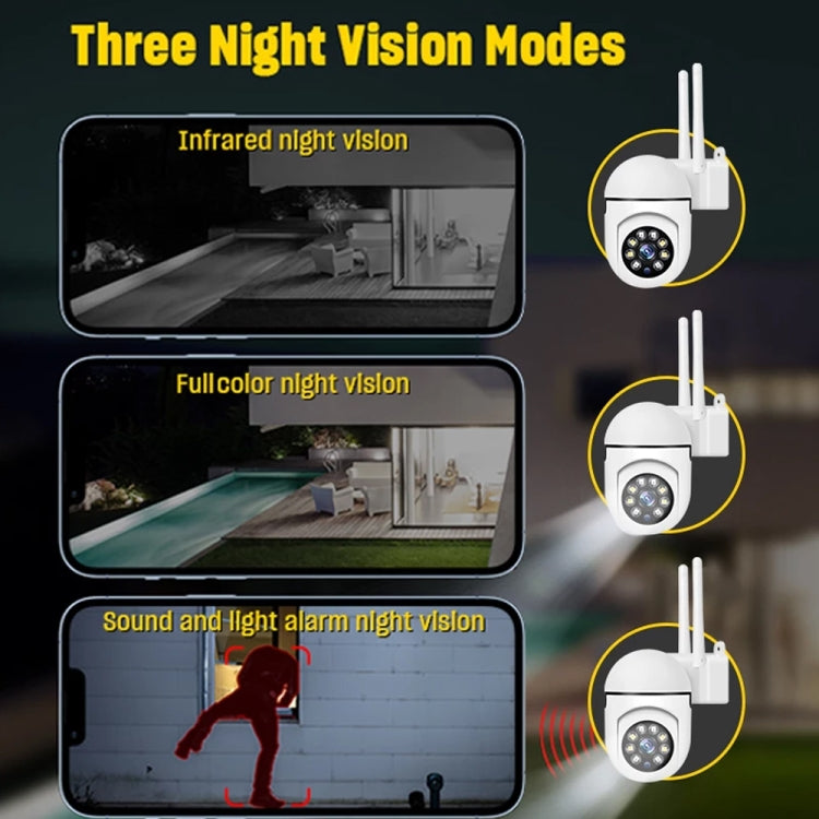 Caméra de surveillance intelligente sans fil Wi-Fi HD 1080P A7, compatible vision nocturne / audio bidirectionnel, sans mémoire, avec mémoire 16G