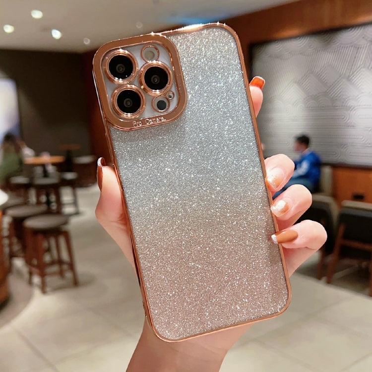 High Transparent Gradient Color Glitter TPU Phone Case, For iPhone 11 Pro Max, For iPhone 11 Pro, For iPhone 11, For iPhone XS Max