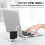 Chargeur PD X83 65W avec sortie USB-C / Type-C + 4 ports USB HUB, prise US, X83