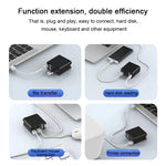 Chargeur PD X83 65W avec sortie USB-C / Type-C + 4 ports USB HUB, prise US, X83