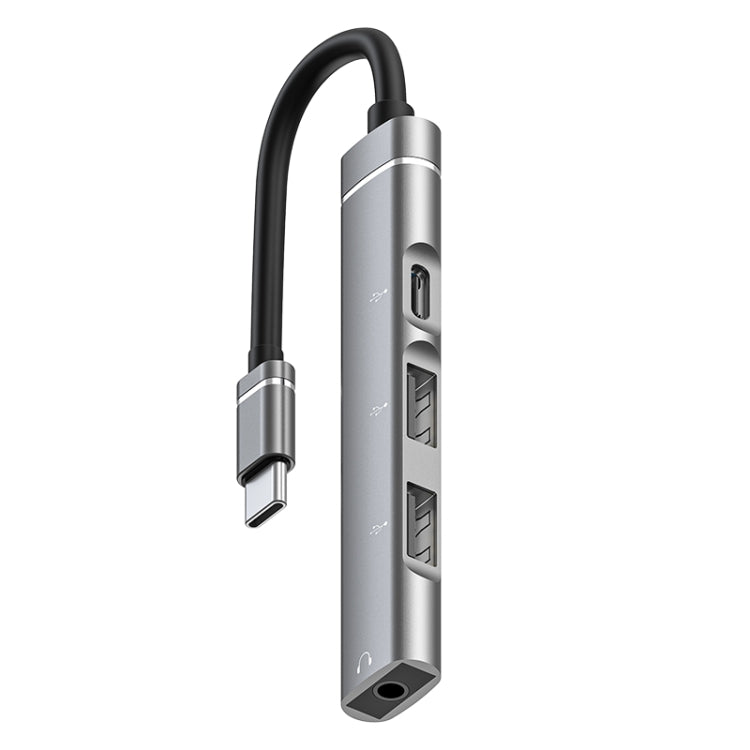 Station d'accueil HUB USB-C / Type-C vers 3,5 mm + 2 USB + Type-C