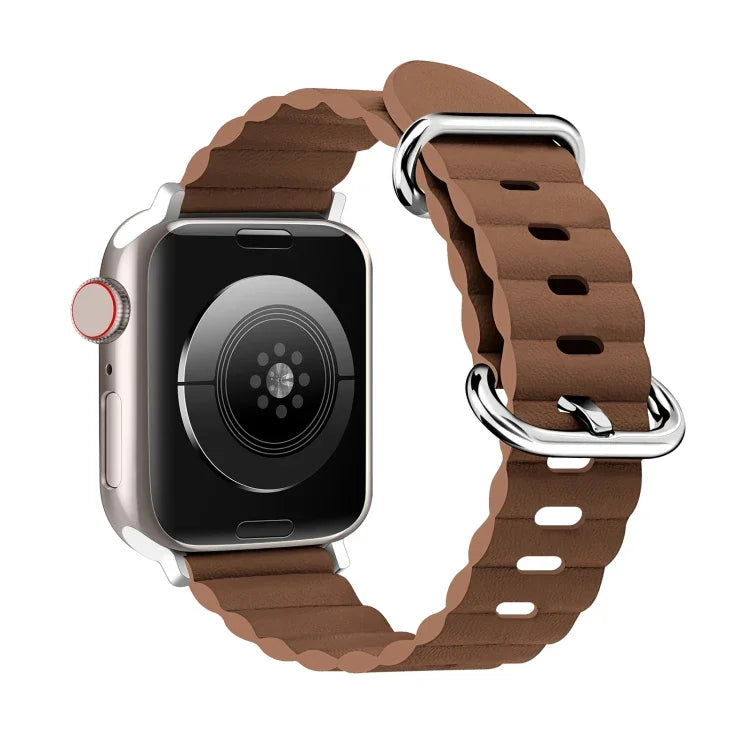 Bracelet de montre en cuir style océan, pour Apple Watch Ultra 49 mm / Series 8&7 45 mm / SE 2&6&SE&5&4 44 mm / 3&2&1 42 mm, pour Apple Watch Ultra 49 mm / Series 8&7 45 mm /, pour Apple Watch Series 8&7 41 mm / SE 2&6&SE&5&4 40 mm / 3&2&1 38 mm