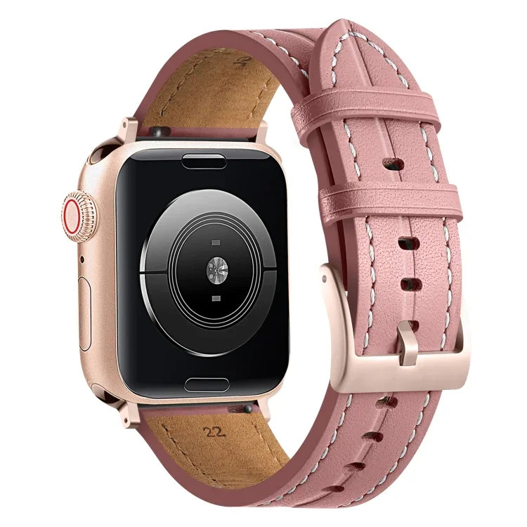 Bracelet en Cuir Cannelé, Pour Apple Watch Ultra 49mm / Series 8&7 45mm / SE 2&6&SE&5&4 44mm / 3&2&1 42mm, Pour Apple Watch Ultra 49mm / Series 8&7 45mm /, Pour Apple Watch Series 8&7 41mm / SE 2&6&SE&5&4 40mm / 3&2&1 38mm