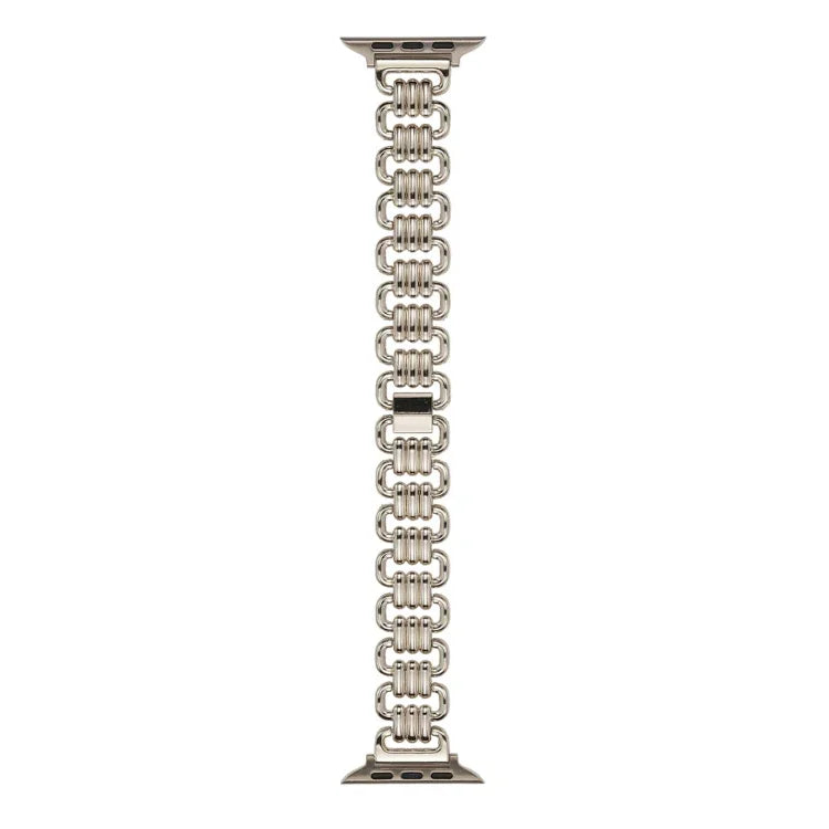 Bracelet de montre en métal U-chain, pour Apple Watch Ultra 49 mm / Series 8&7 45 mm / SE 2&6&SE&5&4 44 mm / 3&2&1 42 mm, pour Apple Watch Series 8&7 41 mm / SE 2&6&SE&5&4 40 mm / 3&2&1 38 mm
