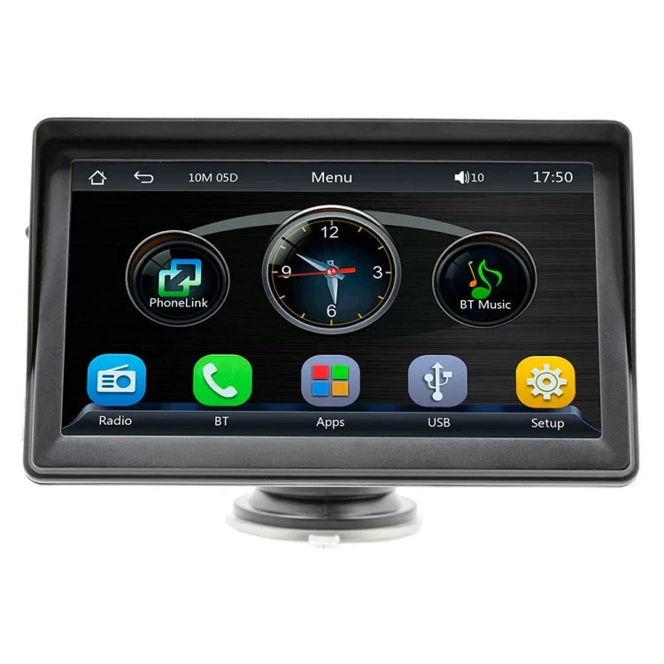 Radio multimédia sans fil CarPlay de 7 pouces avec écran tactile IPS 1080P, radio MP5 Bluetooth, moniteur, B600W