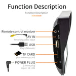 Radio multimédia sans fil CarPlay de 7 pouces avec écran tactile IPS 1080P, radio MP5 Bluetooth, moniteur, B600W