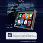 Radio multimédia sans fil CarPlay de 7 pouces avec écran tactile IPS 1080P, radio MP5 Bluetooth, moniteur, B600W