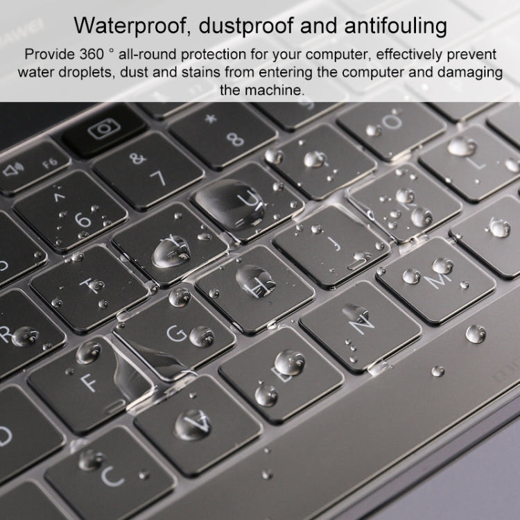 Film de protection transparent et anti-poussière en TPU pour clavier d'ordinateur portable, pour Huawei MateBook X Pro, pour Huawei MateBook D 15,6 pouces