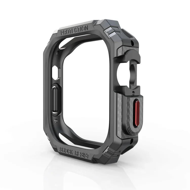 Coque antichoc en fibre de carbone TPU + PC pour Apple Watch, Ultra 3 / 2 / 1 49mm
