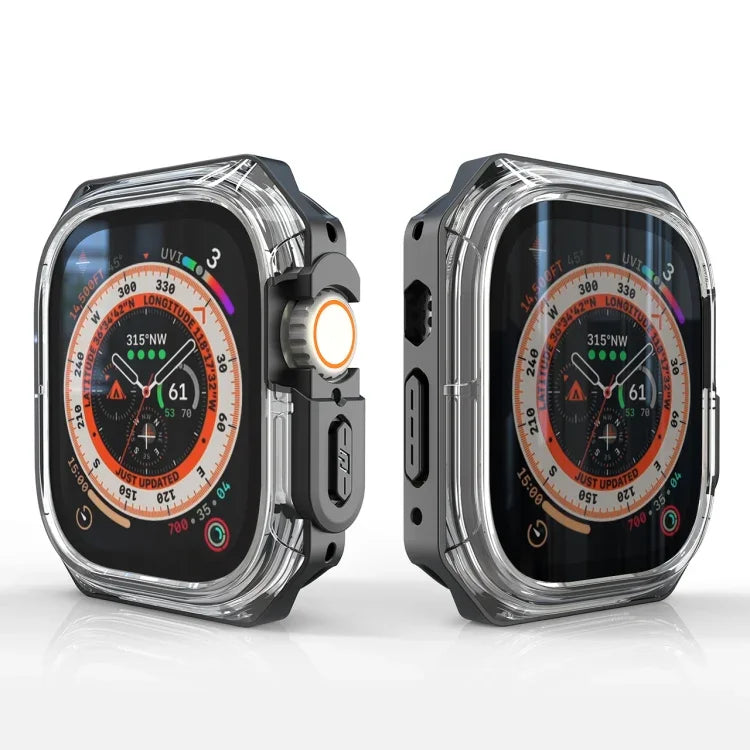 Coque antichoc double couleur pour Apple Watch Ultra 3 / 2 / 1 49 mm, pour Apple Watch Ultra 3 / 2 / 1 49 mm