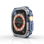 Coque antichoc double couleur pour Apple Watch Ultra 3 / 2 / 1 49 mm, pour Apple Watch Ultra 3 / 2 / 1 49 mm
