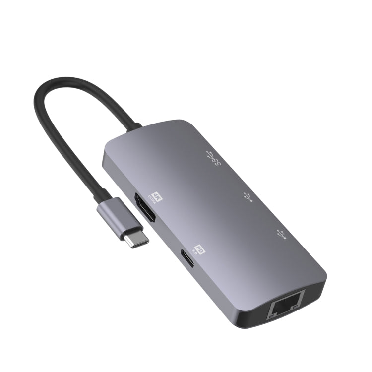 Station d'accueil HUB multifonction portable Onten OTN-UC910 USB-C / Type-C, OTN-UC910
