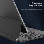 Étui en cuir avec clavier Bluetooth et pavé tactile, pour iPad Air 5 / 4 10,9 pouces, pour iPad Pro 11 pouces 2021/2020/2018, pour iPad Pro 12,9 pouces 2021/2020/2018